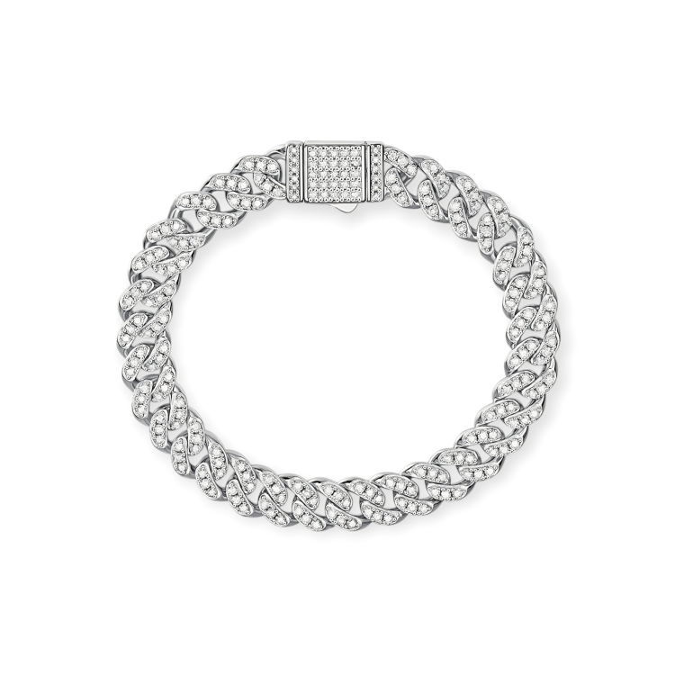 Evaloir Diamond Cuban Link Bracelet