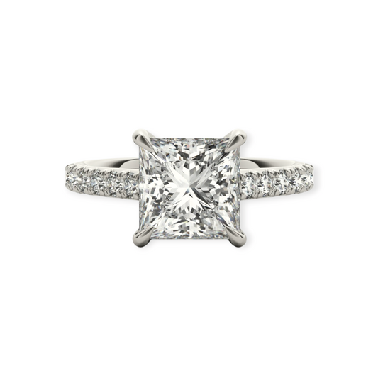 Evaloir Crest Princess Engagement Ring