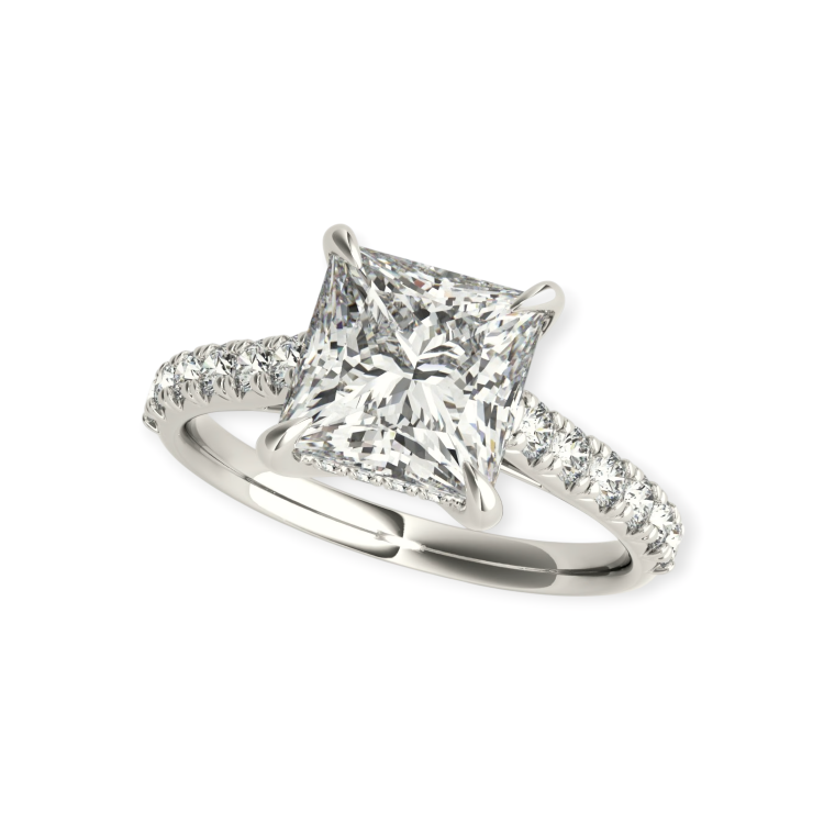 Evaloir Crest Princess Engagement Ring