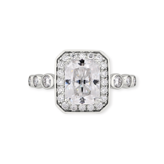 Evaloir Deco Radiant Engagement Ring