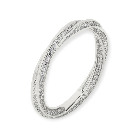 Evaloir Helix Pavé Eternity Ring