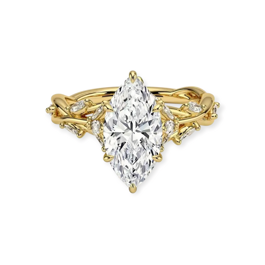 Evaloir Vine Marquise Engagement Ring