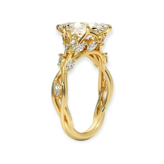 Evaloir Vine Marquise Engagement Ring