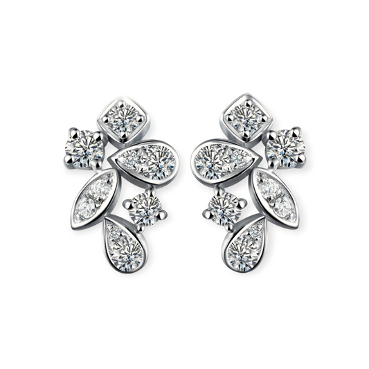 Celeste Cluster Diamond Earrings