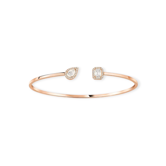 Exquisite Diamond Open Bangle Bracelet